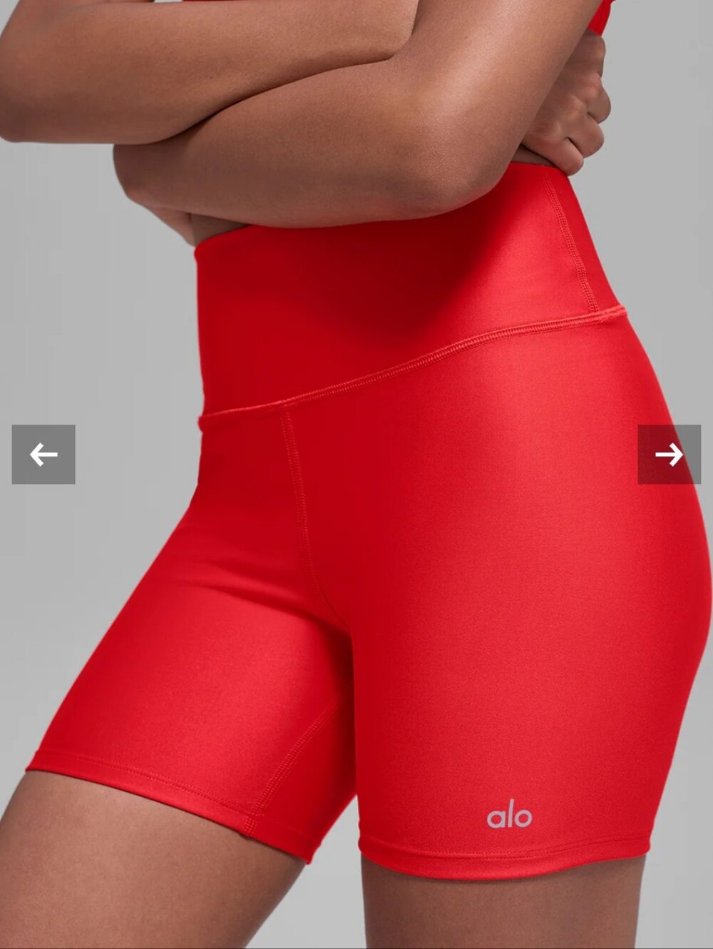 NWT ALO Yoga Bright Red  5" Airlift Energy Short S